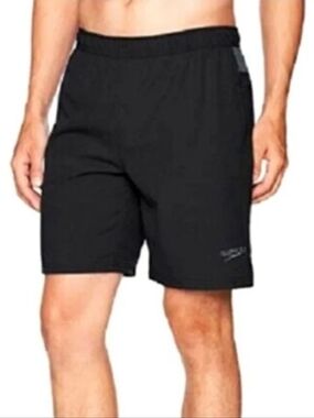Speedo Men's Tech Volley Hydroliner Black Athletic Board Shorts L